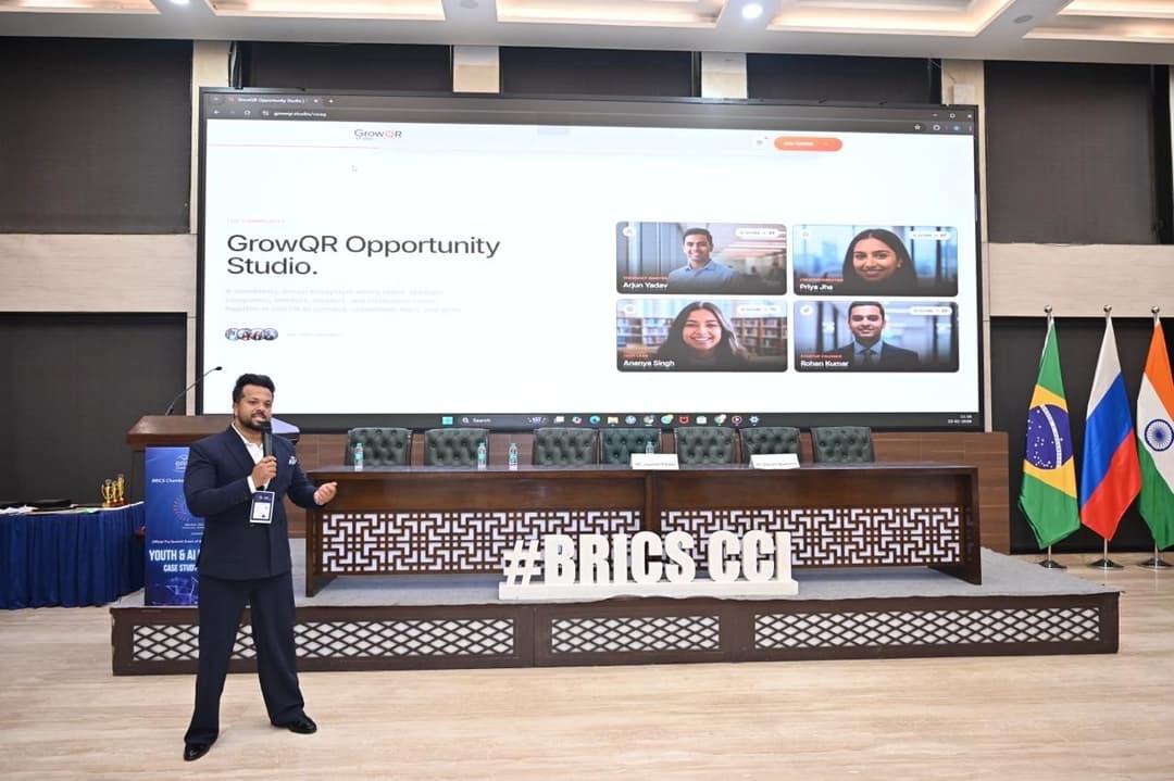 Business Standard - GrowQR AI introduces Opportunity Studio at AI Impact Summit's pre-event in Delhi.